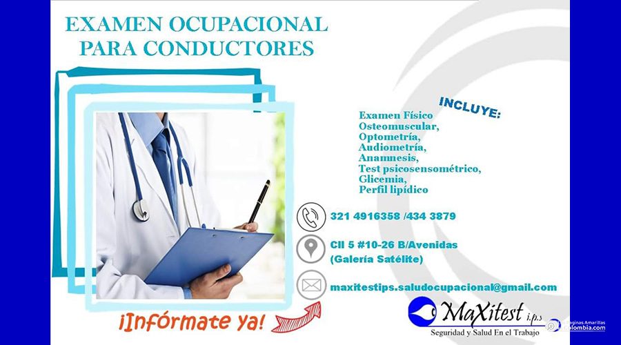 CENTRO DE RECONOCIMIENTO A CONDUCTORES MAXITEST IPS